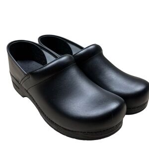 Dansko Professional Size 47 Unisex Black Leather Clog Excellent